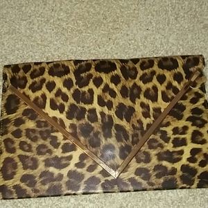 Leopard Print Clutch